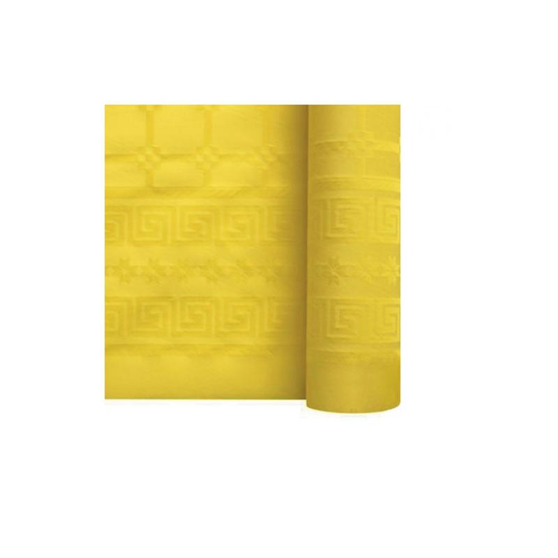 Rouleau Nappe Damassé 7M Jaune