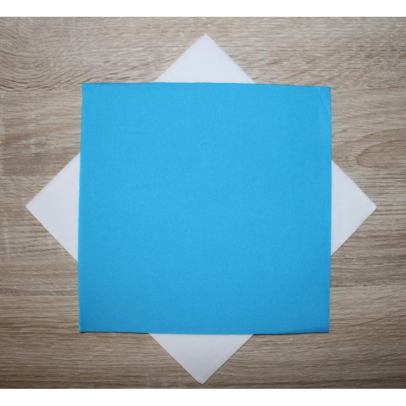 Serviette Sun Ouate BLEU TURQUOISE x40