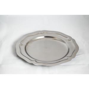 Plat Rond Diamètre 33cm Inox 