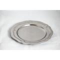 Plat Rond Diamètre 33cm Inox 
