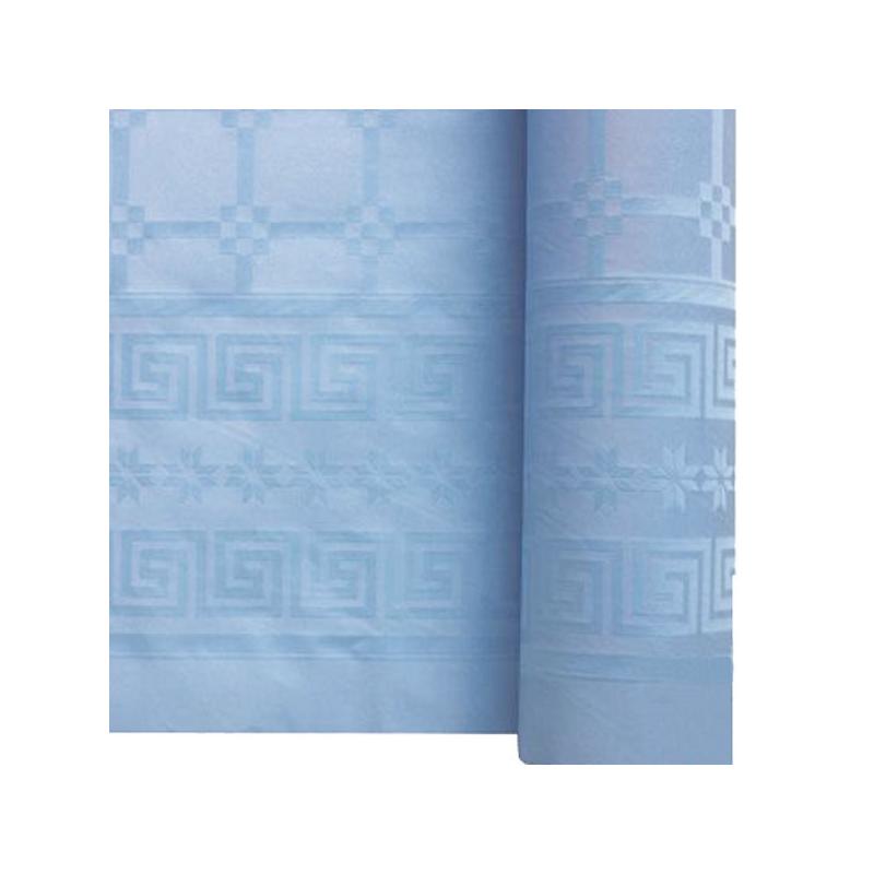 Rouleau Nappe Damassé 7M Bleu Clair