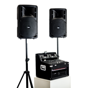 Sonorisation Complète + 2 Micros (prévoir 2 piles LR6)