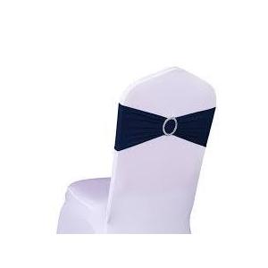Noeud/Bandeau Bleu Marine pour housse de chaise