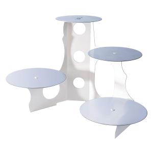 PRESENTOIR CHLOE - 4 ETAGES - Aluminium alimentaire