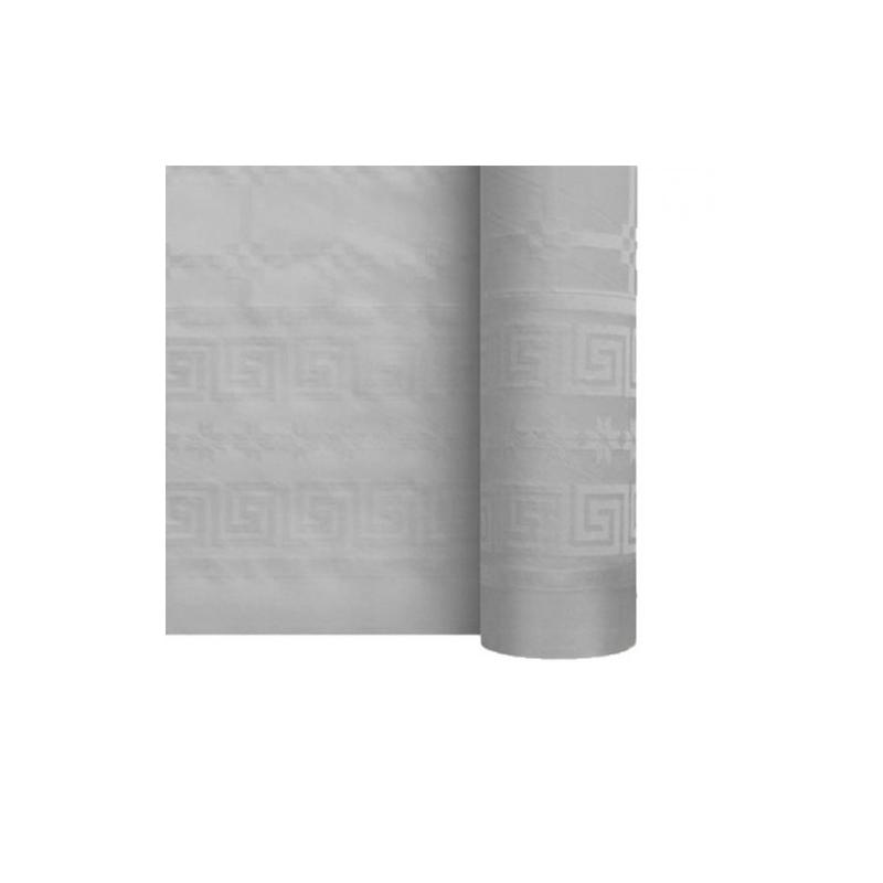 Rouleau Nappe Damassé 25M Gris