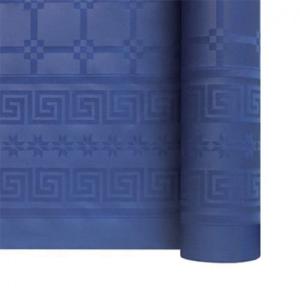 Rouleau Nappe Damassé 6M Bleu Marine