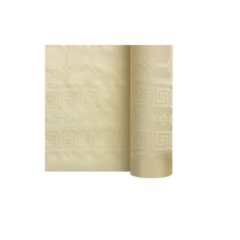 Rouleau Nappe Damassé 25M Ivoire