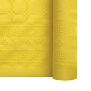 Rouleau Nappe Damassé 25M Jaune