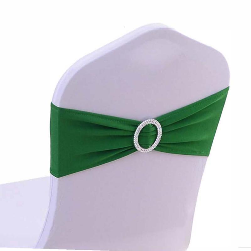 Noeud/Bandeau Vert Sapin pour housse de chaise