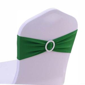 Noeud/Bandeau Vert Sapin pour housse de chaise