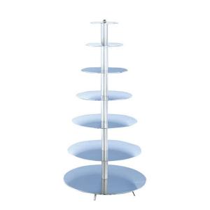 PRÉSENTOIR PIÈCE MONTÉE ALUMINIUM 7 ÉTAGES