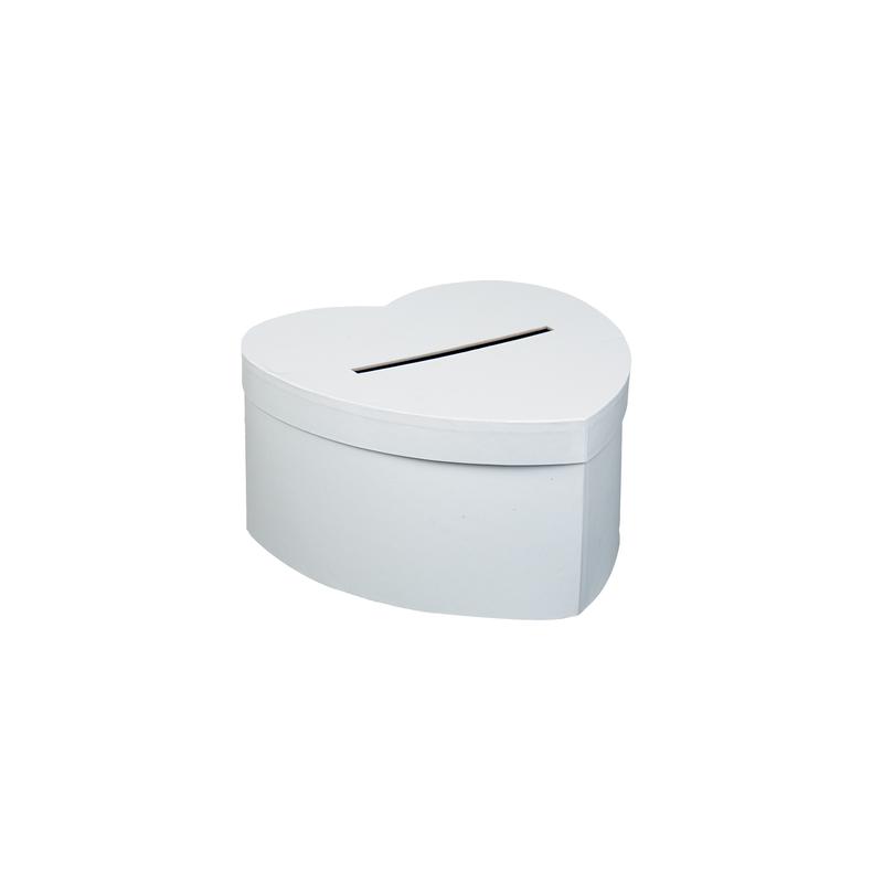 URNE BLANCHE COEUR 25CM