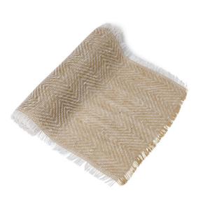 CHEMIN DE TABLE CHEVRONS JUTE TISSE 30CMX5M