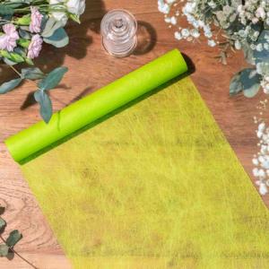 Chemin de table Intissé Luxe Anis 30CMX5M