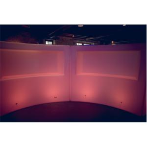 Bar lumineux transparent à LED 120cm arrondi (1 bloc)