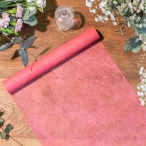Chemin de table Intissé Luxe Corail 30CMX5M