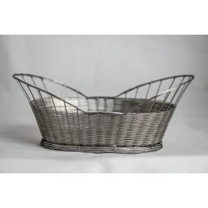 Corbeille à Pain Ovale 28cm Inox