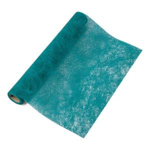 Chemin de table Intissé Luxe Emeraude 30CMX5M