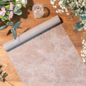 Chemin de table Intissé Luxe Gris 30CMX5M