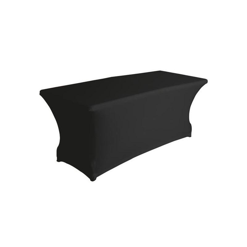 Housse de Table Noire 183x76cm H74 cm en Lycra