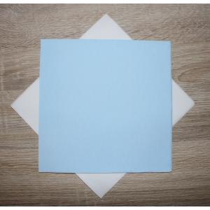 50 Serviettes Intissées BLEU CIEL / AZUR (taille 40x40cm) 