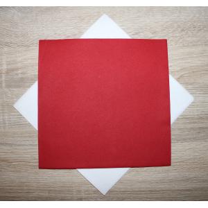 50 Serviettes Intissées ROUGE (taille 40x40cm) 