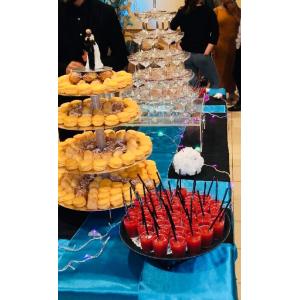 PRÉSENTOIR PIÈCE MONTÉE ALUMINIUM 7 ÉTAGES