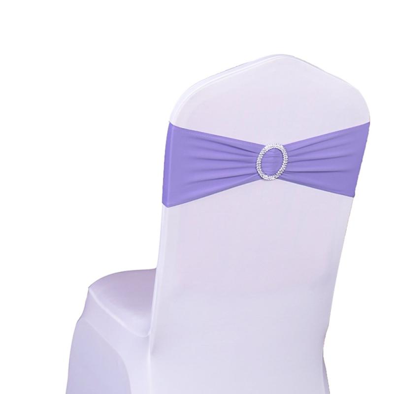 Noeud/Bandeau Lilas  pour housse de chaise