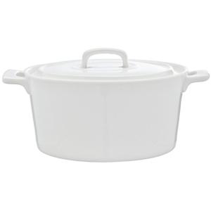Mini cocotte Porcelaine Blanche avec Couvercle Ø10cm X H 6cm