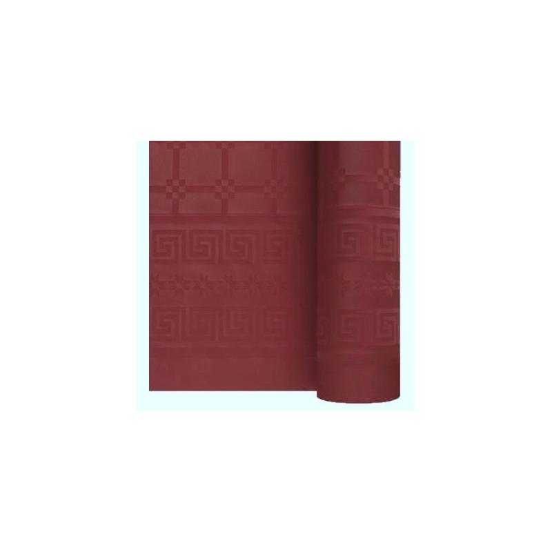 Rouleau Nappe Damassé 25M Bordeaux
