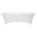 Housse de Table Blanche 183x76cm H74cm en Lycra