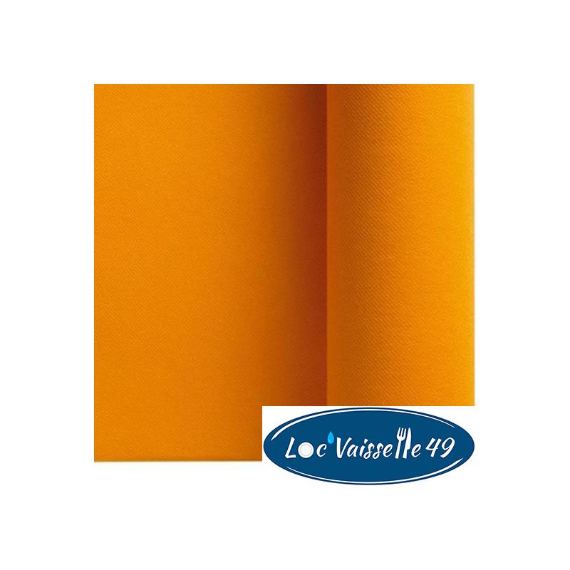 Rouleau Nappe Voie sèche 1,20x10m Orange/Mandarine "Papier doux et épais"