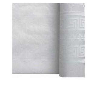 Rouleau Nappe Damassé 25M Blanc
