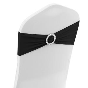 Noeud/Bandeau Noir pour housse de chaise