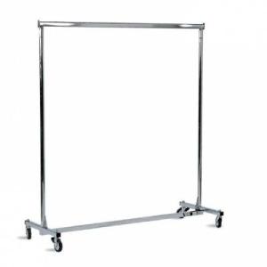 Portant/Porte manteau Vestiaire pliable Chromé longueur 150CM Charge 80 KG + 30 Cintres Alu