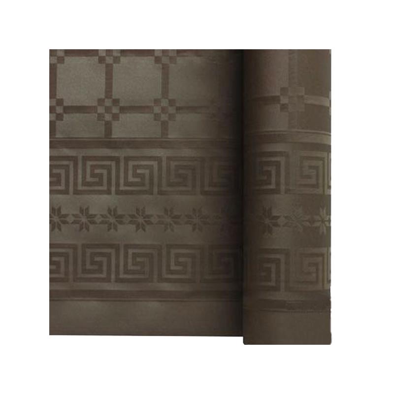 Rouleau Nappe Damassé 25M Chocolat
