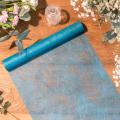 Chemin de table Intissé Luxe Turquoise 30CMX5M