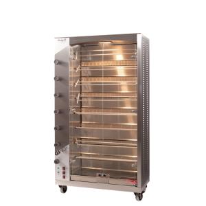 Rotissoire à gaz 8 broches pour 40 poulets