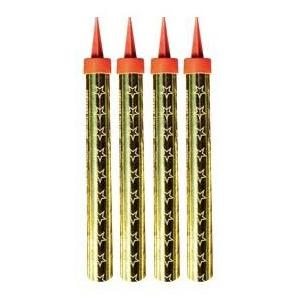 4 Feux de Bengale 60 secondes - Artifice Gâteau