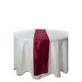 Chemin de table bordeaux satin