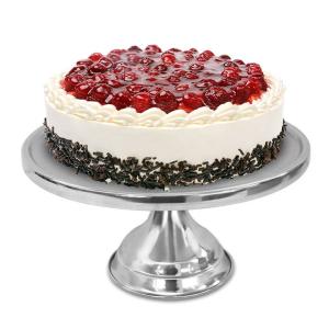 Plat à gâteau inox 32.5 cm