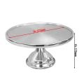 Plat à gâteau inox 32.5 cm