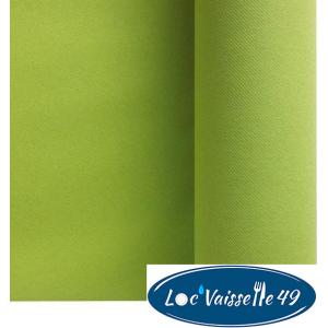 Rouleau Nappe Intissé 25M Vert Anis / Kiwi "Papier doux et épais"