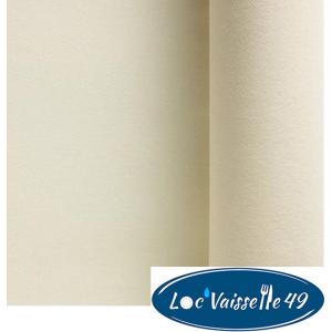 Rouleau Nappe Intissé 25M Ivoire "Papier doux et épais"