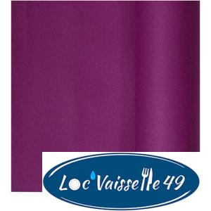 Rouleau Nappe Intissé 25M Prune "Papier doux et épais"