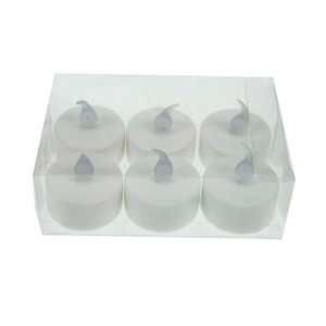 Bougie Veilleuse x6 LED Blanc Chaud 6 Pile CR2032 incluses