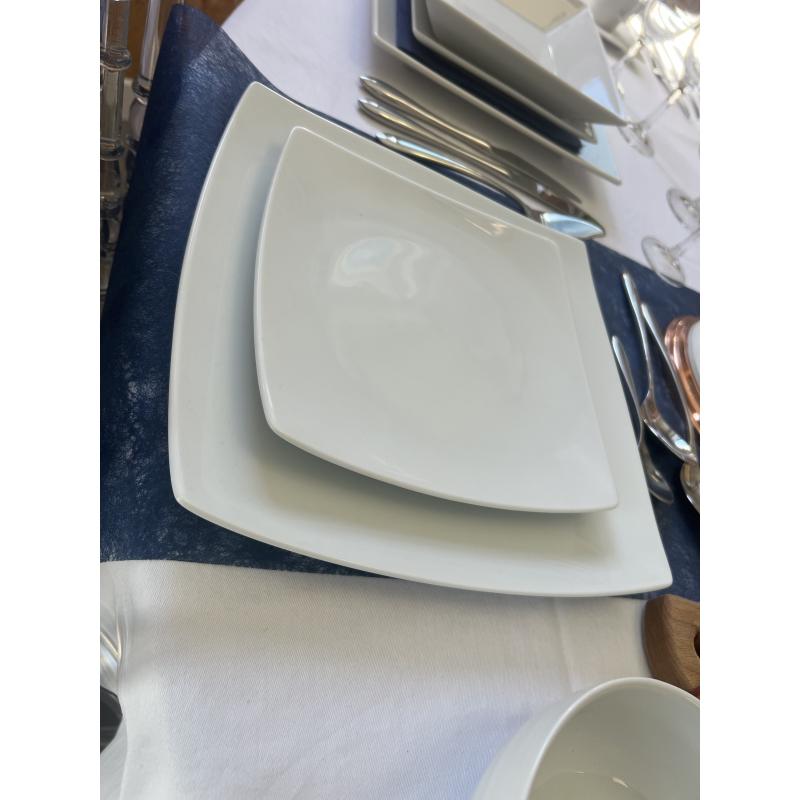 Assiette Carrée Entrée/Fromage/Dessert 20cm