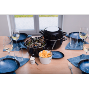 Casserole à Moules Noir D16cm 1.7L / 0.9Kg