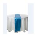 Chemin de table Bleu Turquoise satin