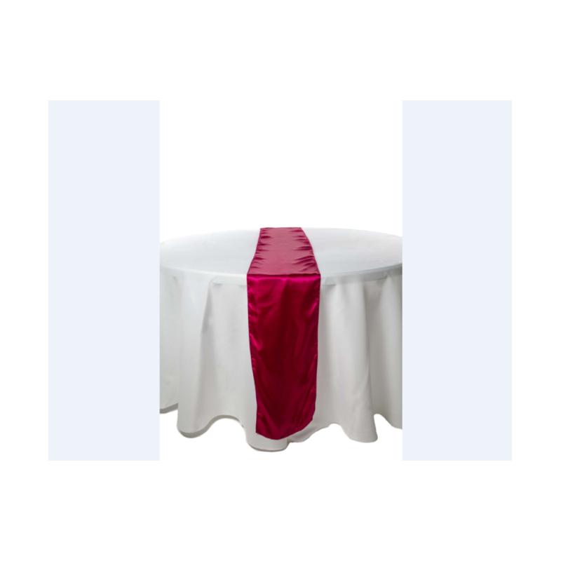 Chemin de table Fushia satin